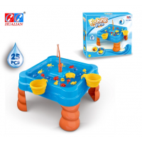 Fishing game toy fish toy set with plastic table for kids