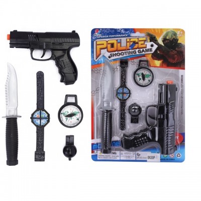 police set toy plastic toys target shooting toys