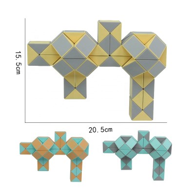 MZL fashionable custom 72 segments Snake ruler cube toys blocks toys color random popular creative magic snake